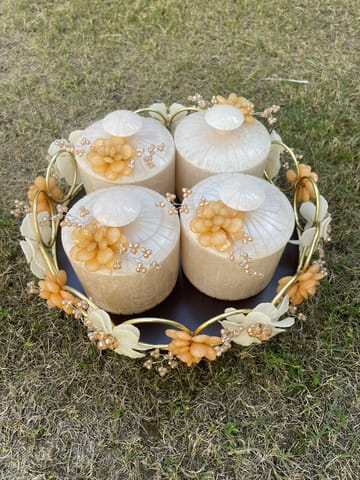 Elegant 4-Piece Resin Jar Set – Stylish & Functional Home Décor!
