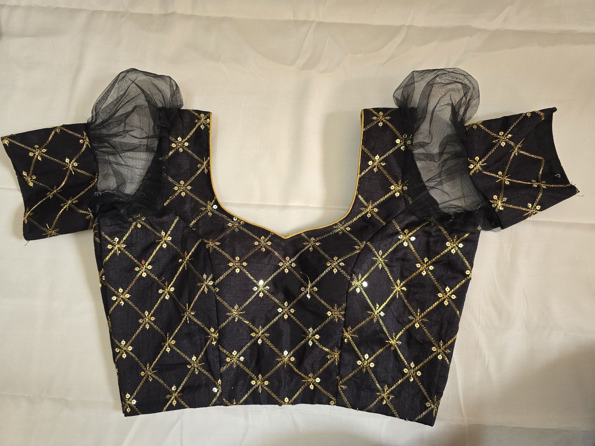 Custom Aari Work Blouse – Handcrafted Elegance with Intricate Detailing