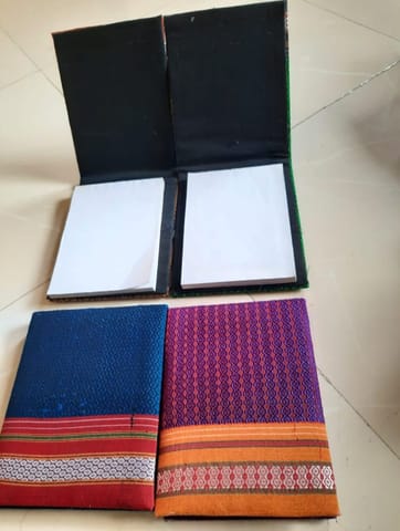 Stylish Khan Fabric Notepad with Scribble Paperpad