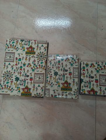 Cotton Warli Print Small File – Traditional Design with Modern Utility