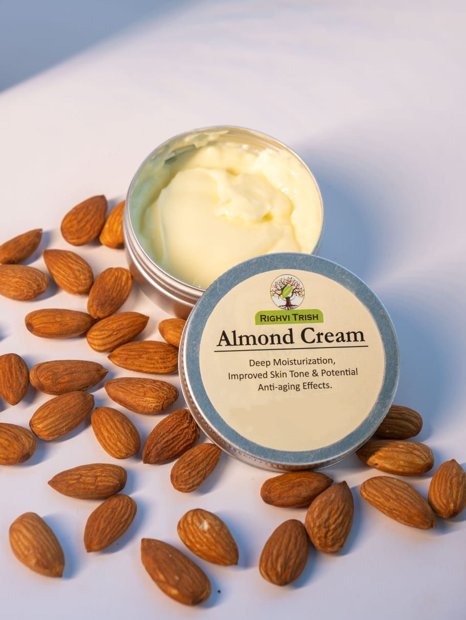 Righvi Trish Almond Cream – Deep Moisturizing Cream for Glowing, Youthful Skin(50gm)