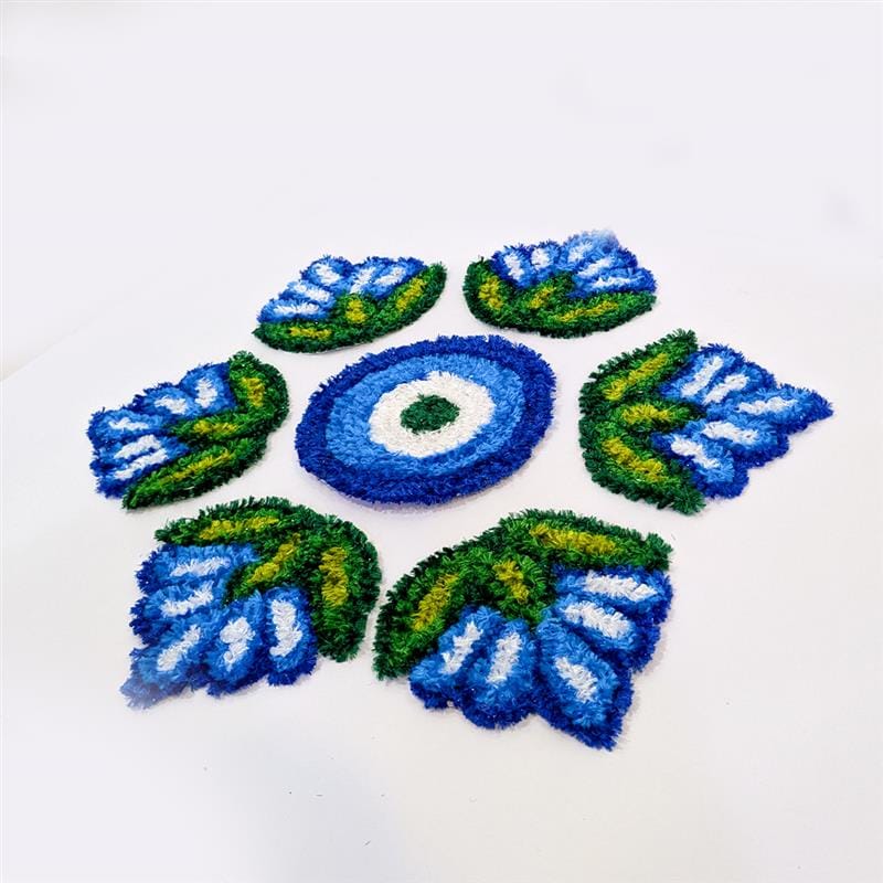 Instant Woolen Rangoli – Vibrant & Customizable Decorative Art
