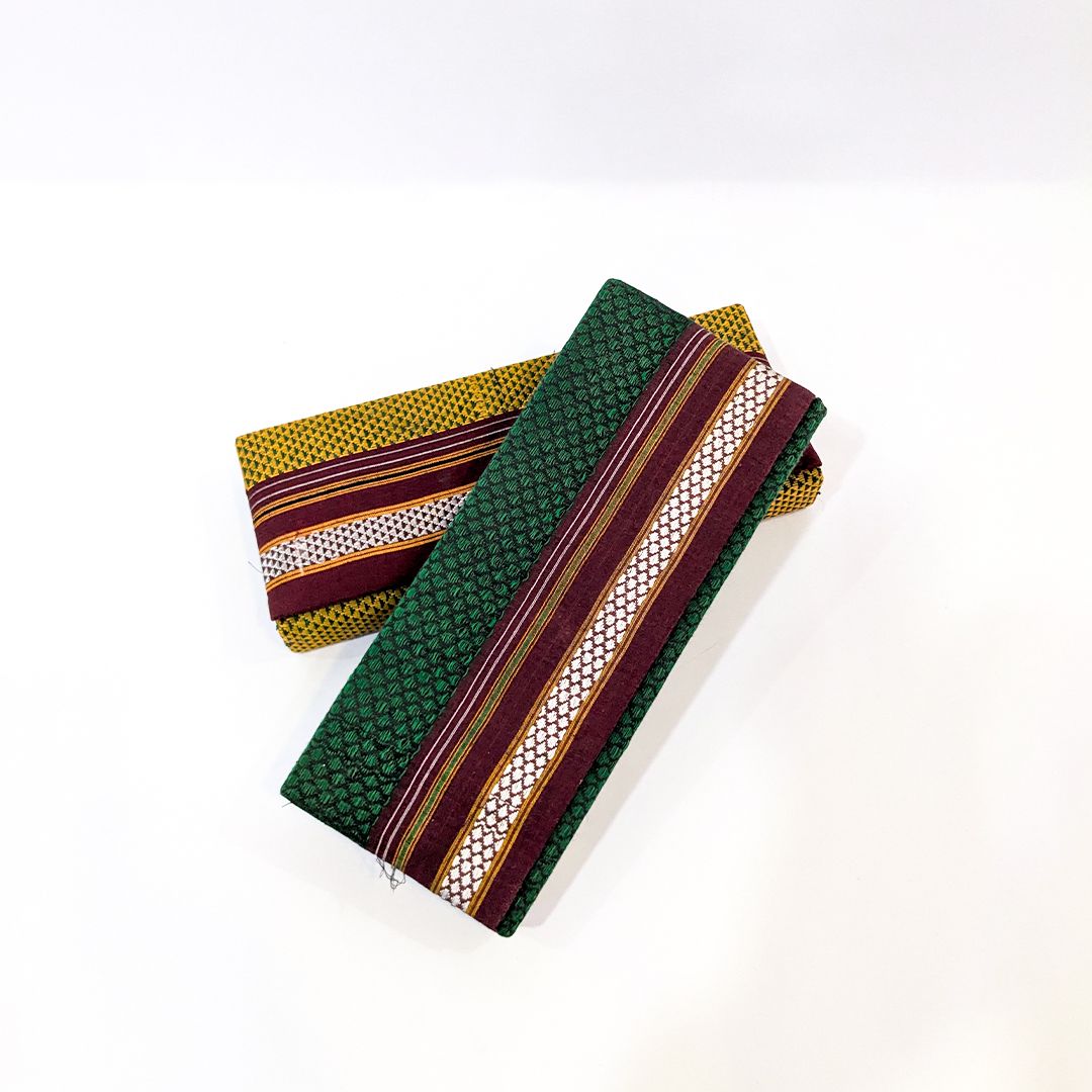 Stylish Khan Fabric Clutch Purse with Magnet Button – Organized & Compact