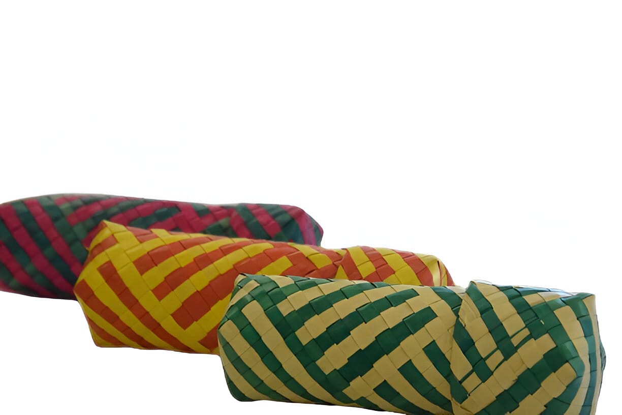 Palm Leaf Pencil Box – Cylindrical Eco-Friendly Multi-Use Case for Stationery, Brushes & Incense Sticks