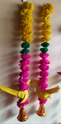 Palm festive decor with bells