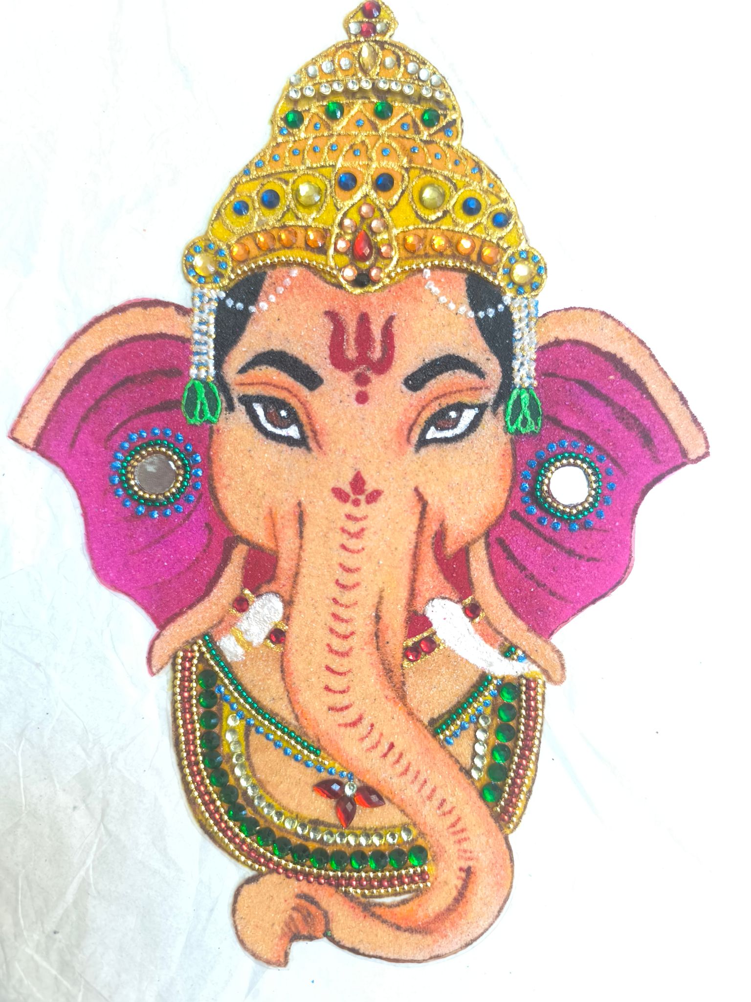 Ganpati ready rangoli