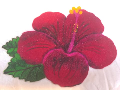 Jaswand ready rangoli pair