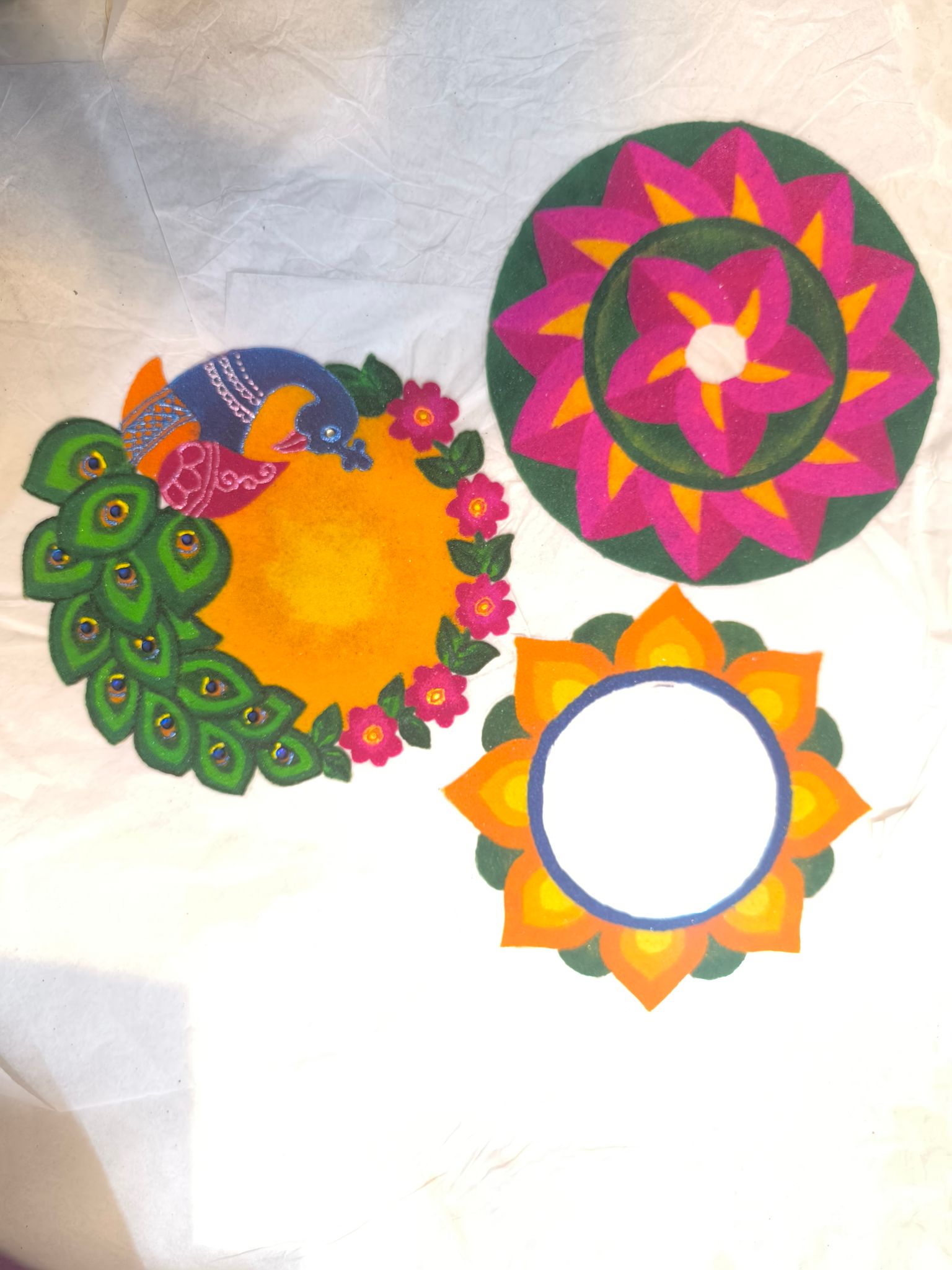 Centre ready rangoli