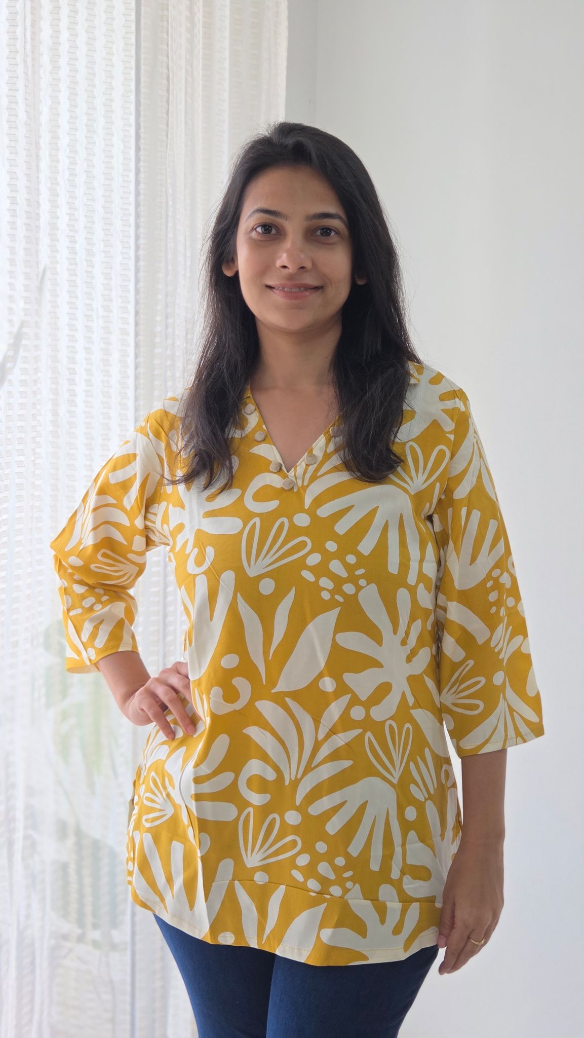 Lemon Yellow Short Top