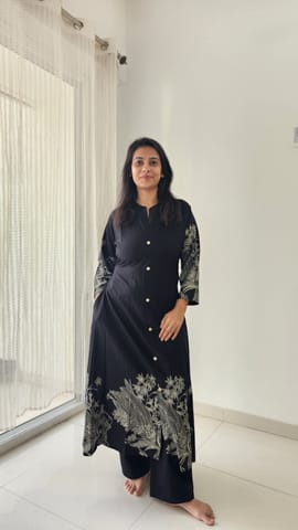 Black ALine Kurti/Dress